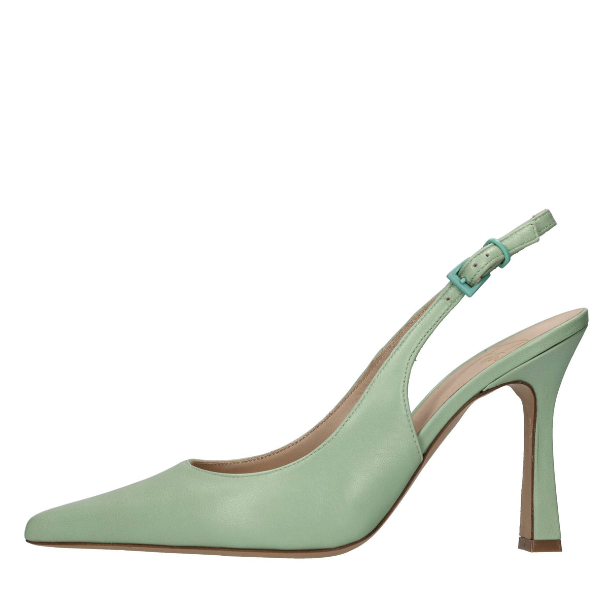 Décolléte slingback in pelle 