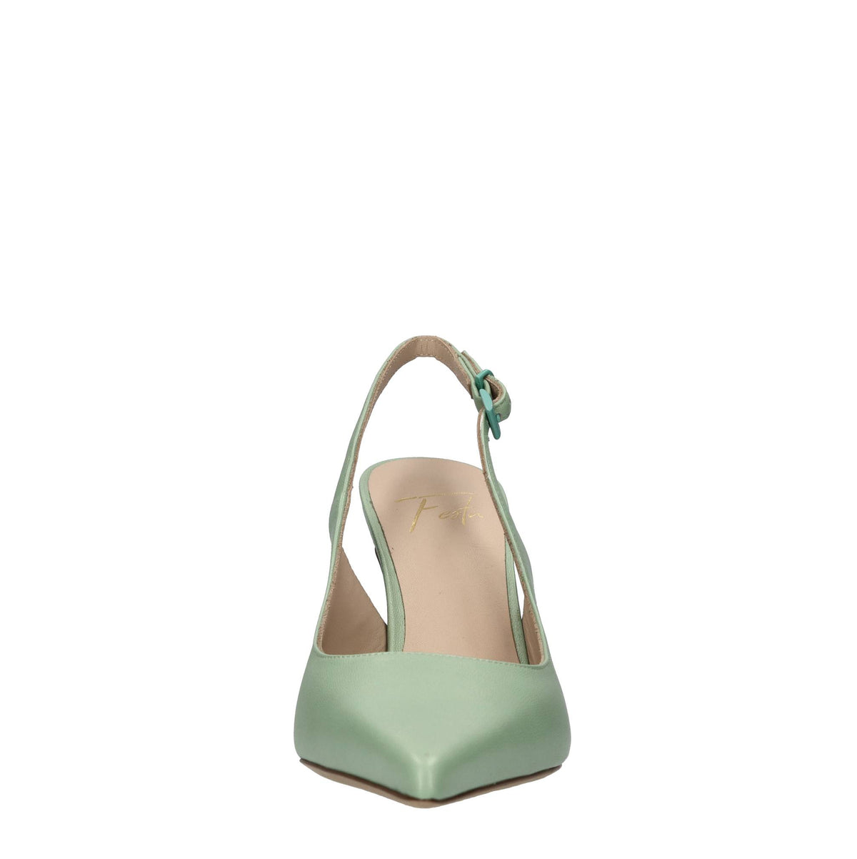 Décolléte slingback in pelle 