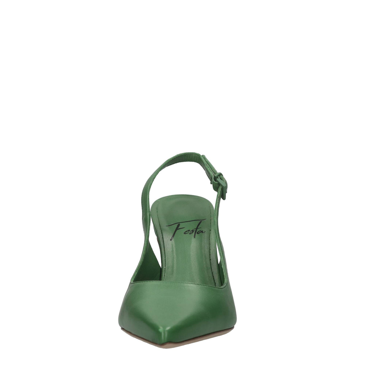 Décolléte slingback in pelle 