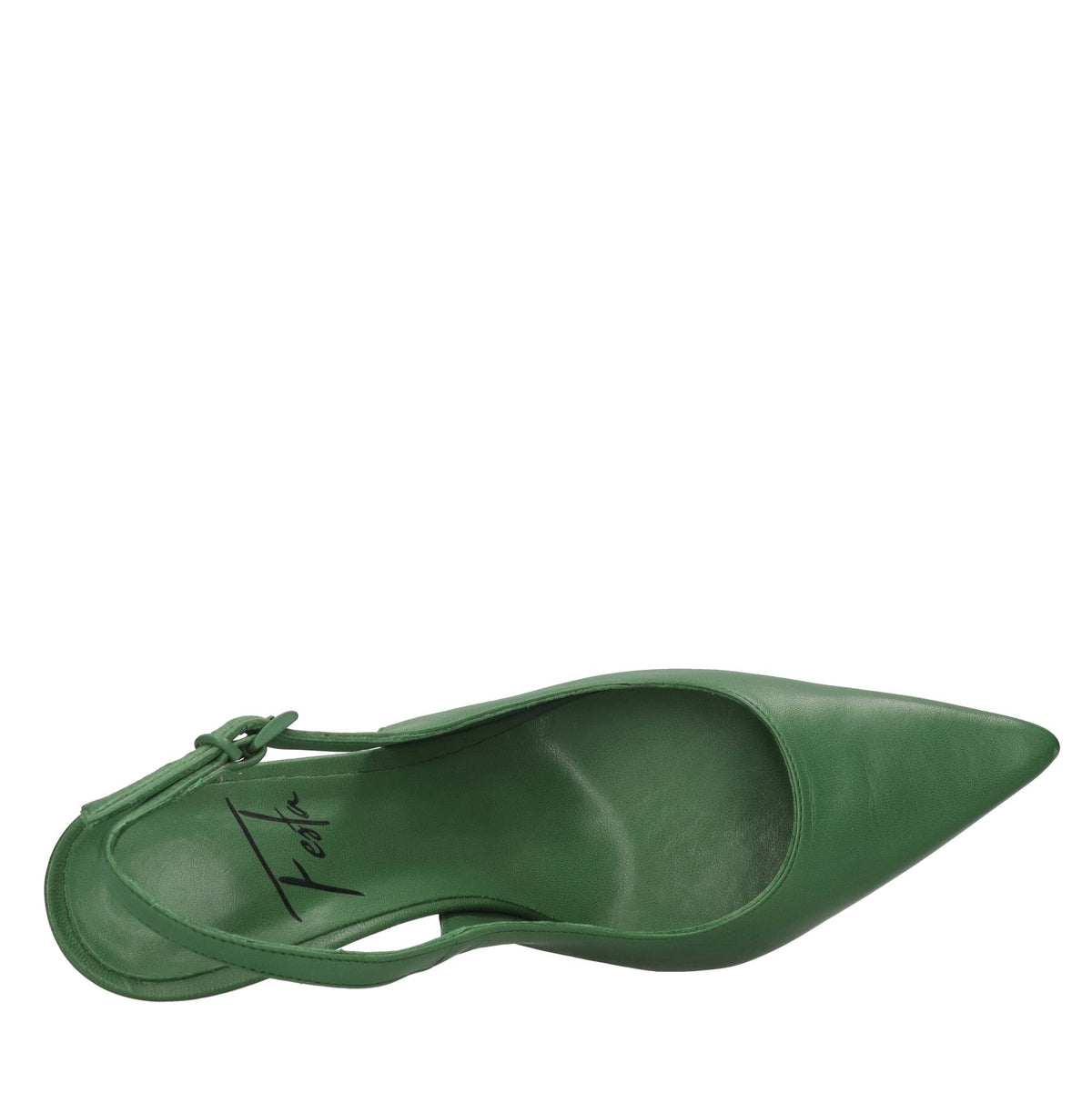 Décolléte slingback in pelle 