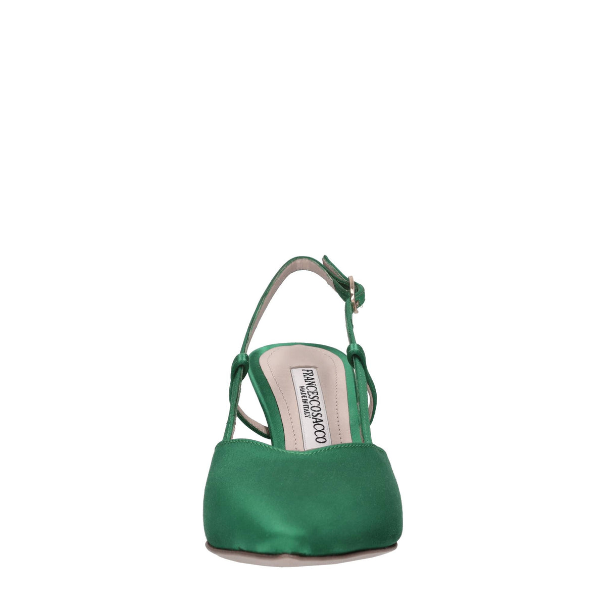 Décolleté slingback in raso 