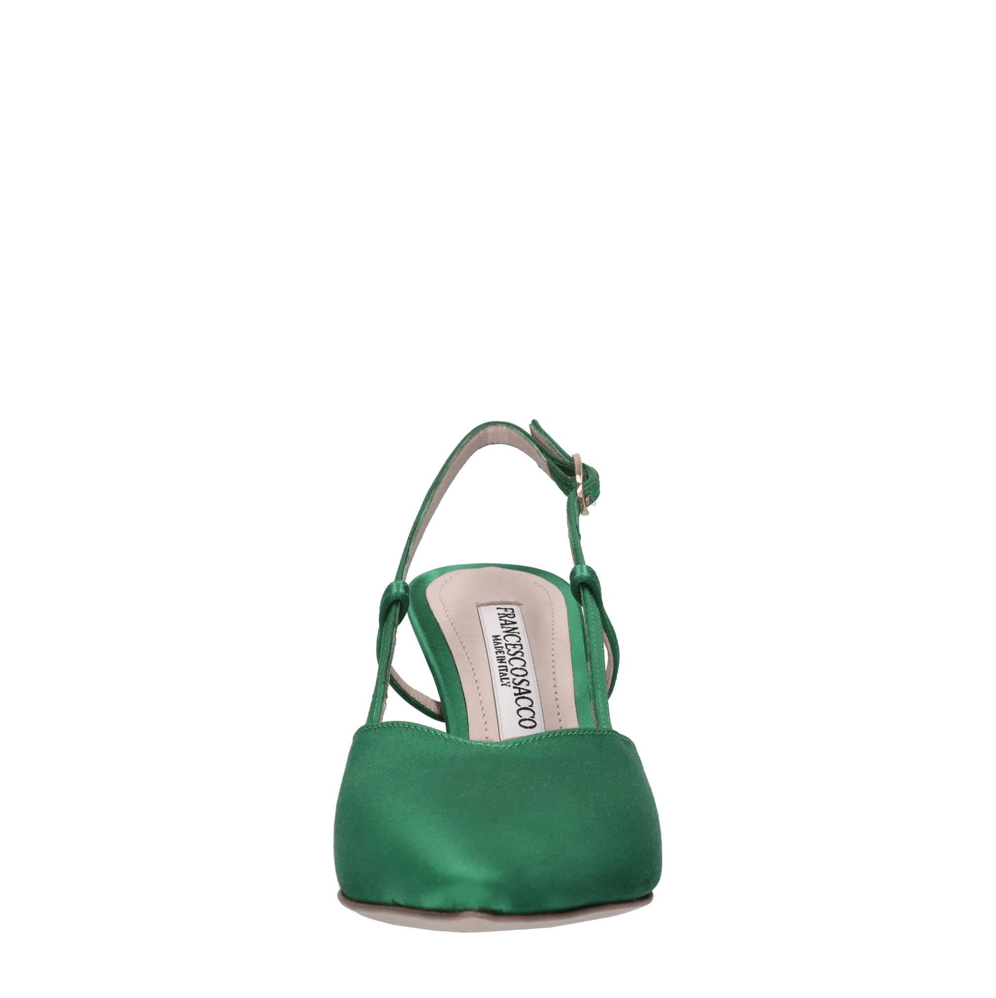 Décolleté slingback in raso 