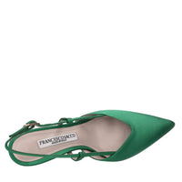 Décolleté slingback in raso 
