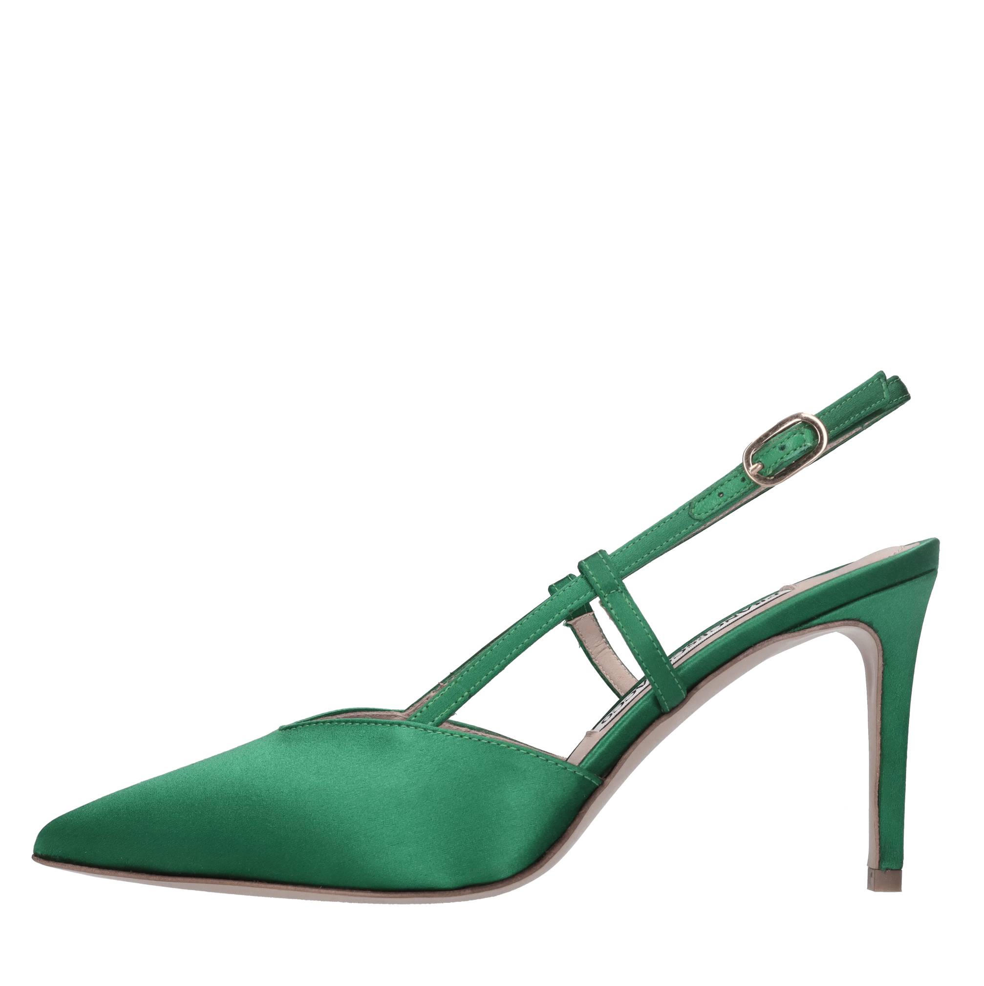 Décolleté slingback in raso 