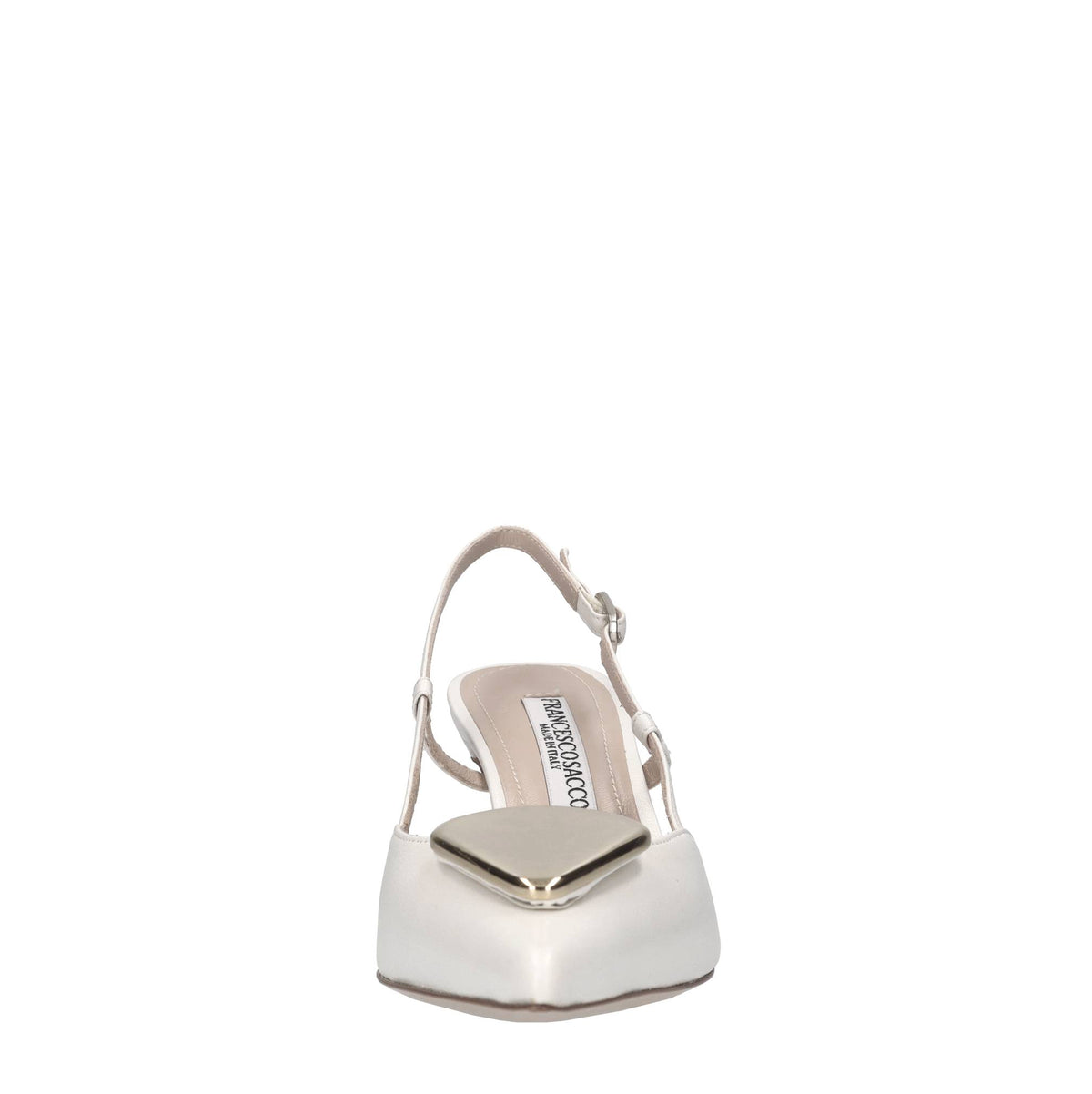Décolleté slingback in pelle 