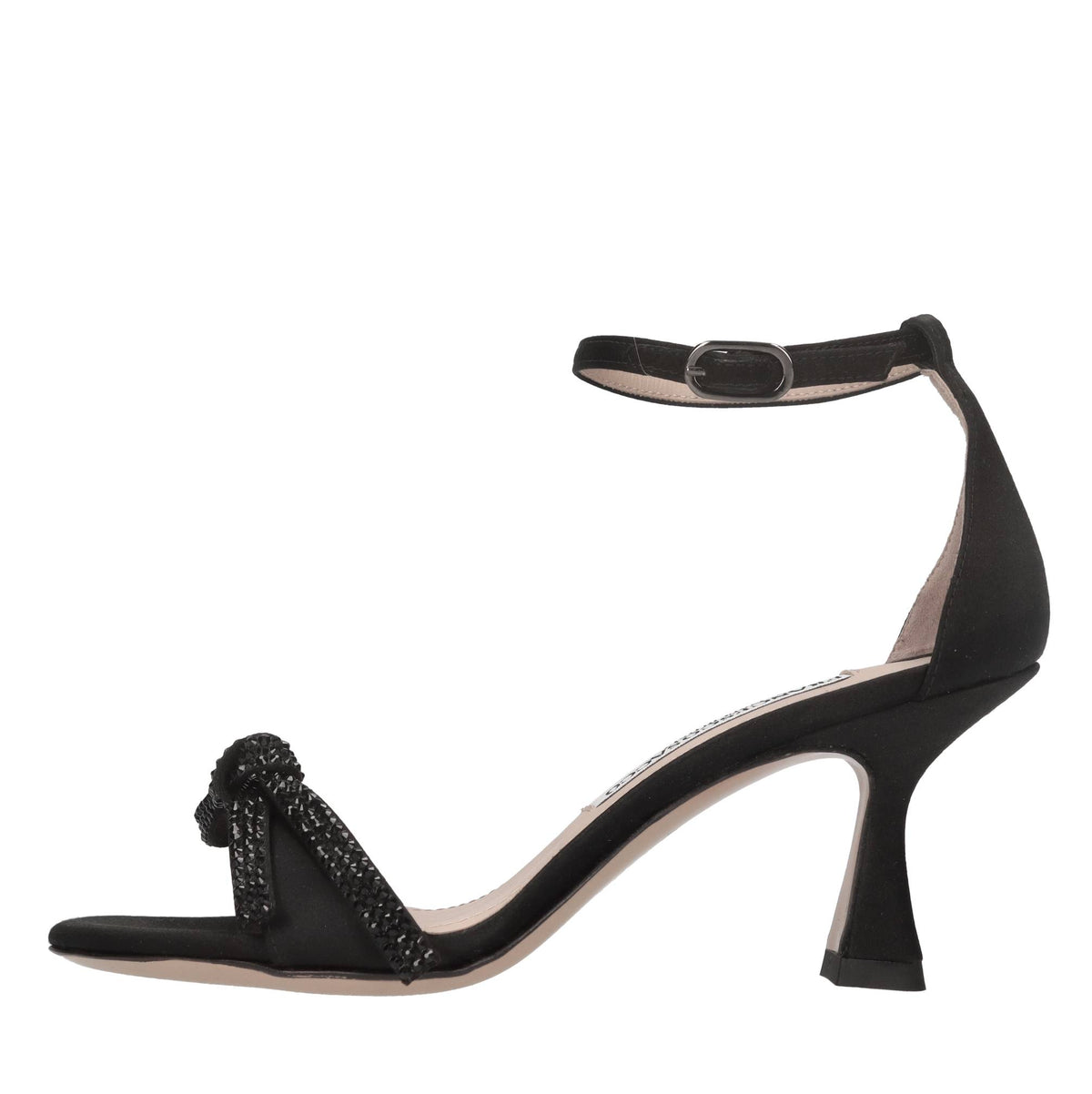 Sandali in raso e strass 