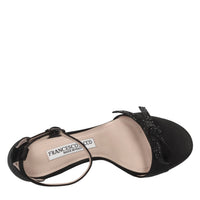 Sandali in raso e strass 