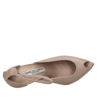 Décolleté open-toe in pelle 