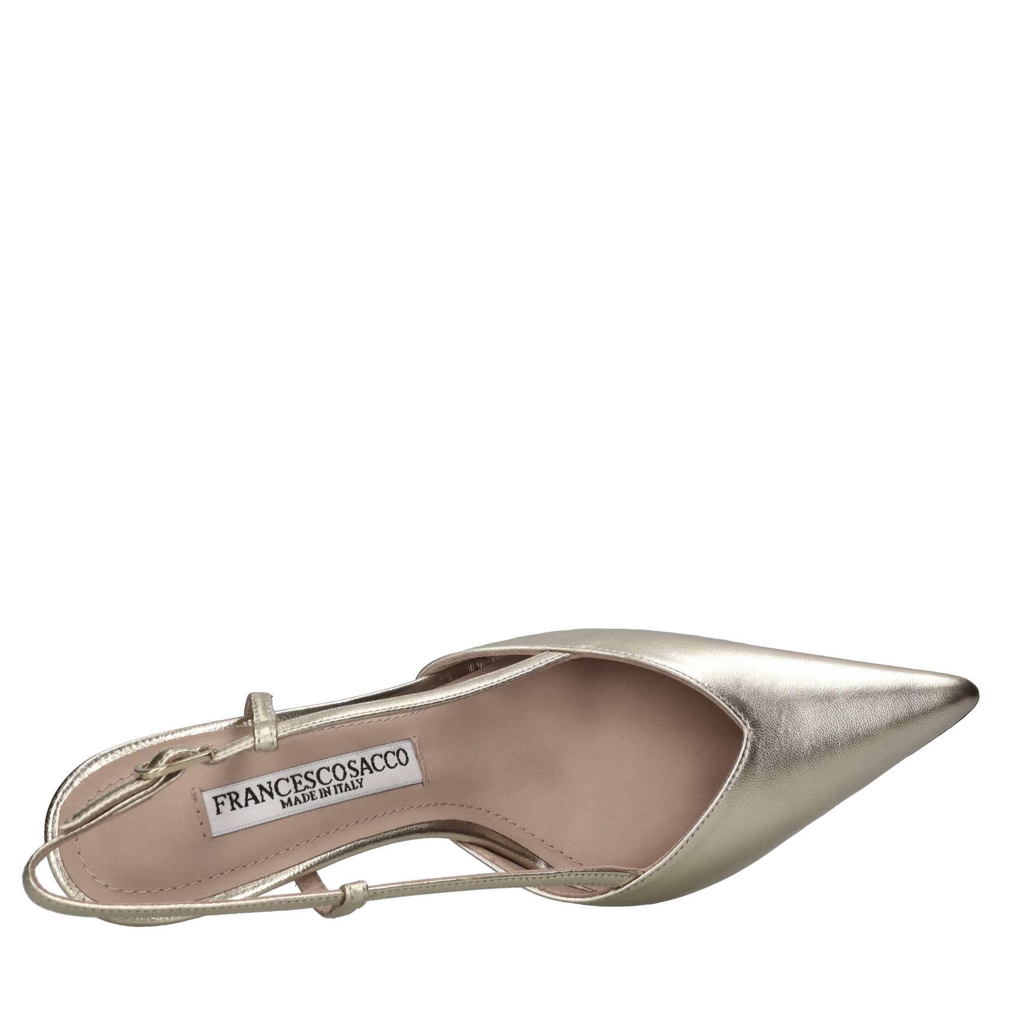 Décolléte slingback in pelle 