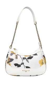 Borsa in ecopelle e tessuto 