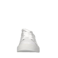 Sneakers in pelle e tessuto 