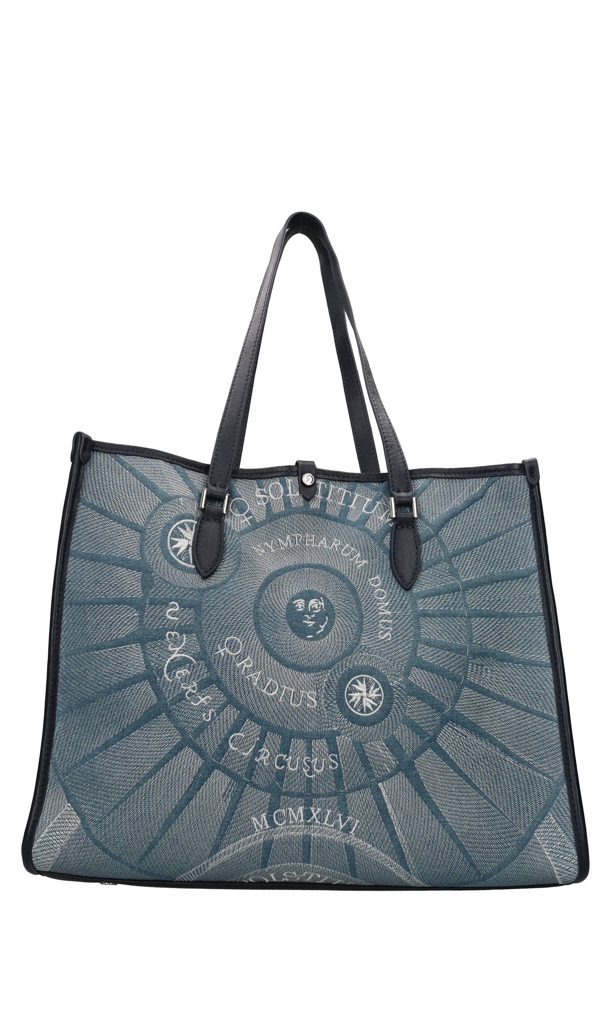 Borsa in tessuto ed ecopelle 
