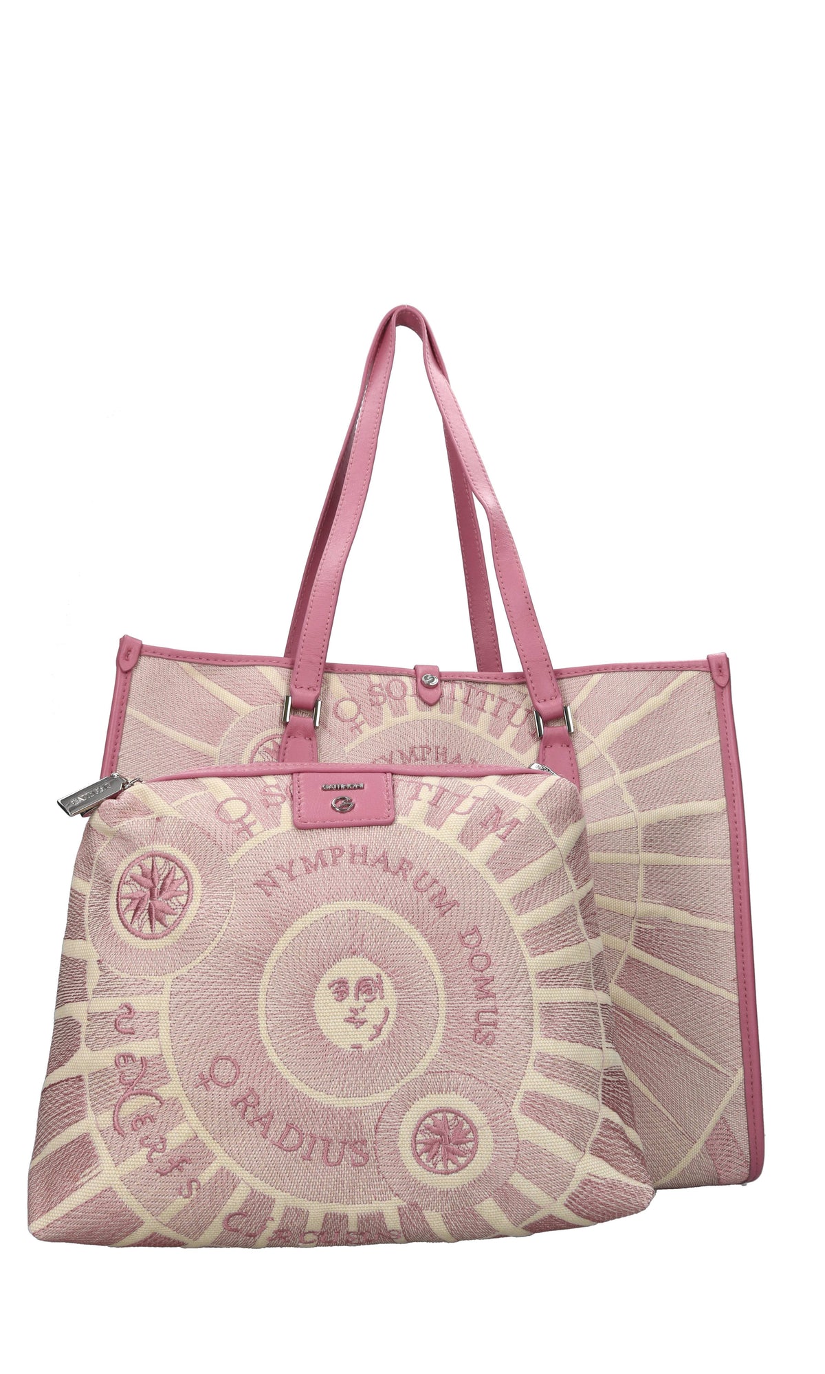 Borsa in tessuto ed ecopelle 