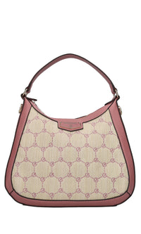 Borsa in tessuto ed ecopelle 