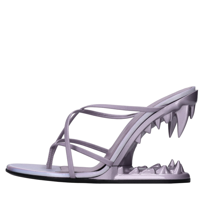 Mules Morso Metallic Thong in ecopelle 