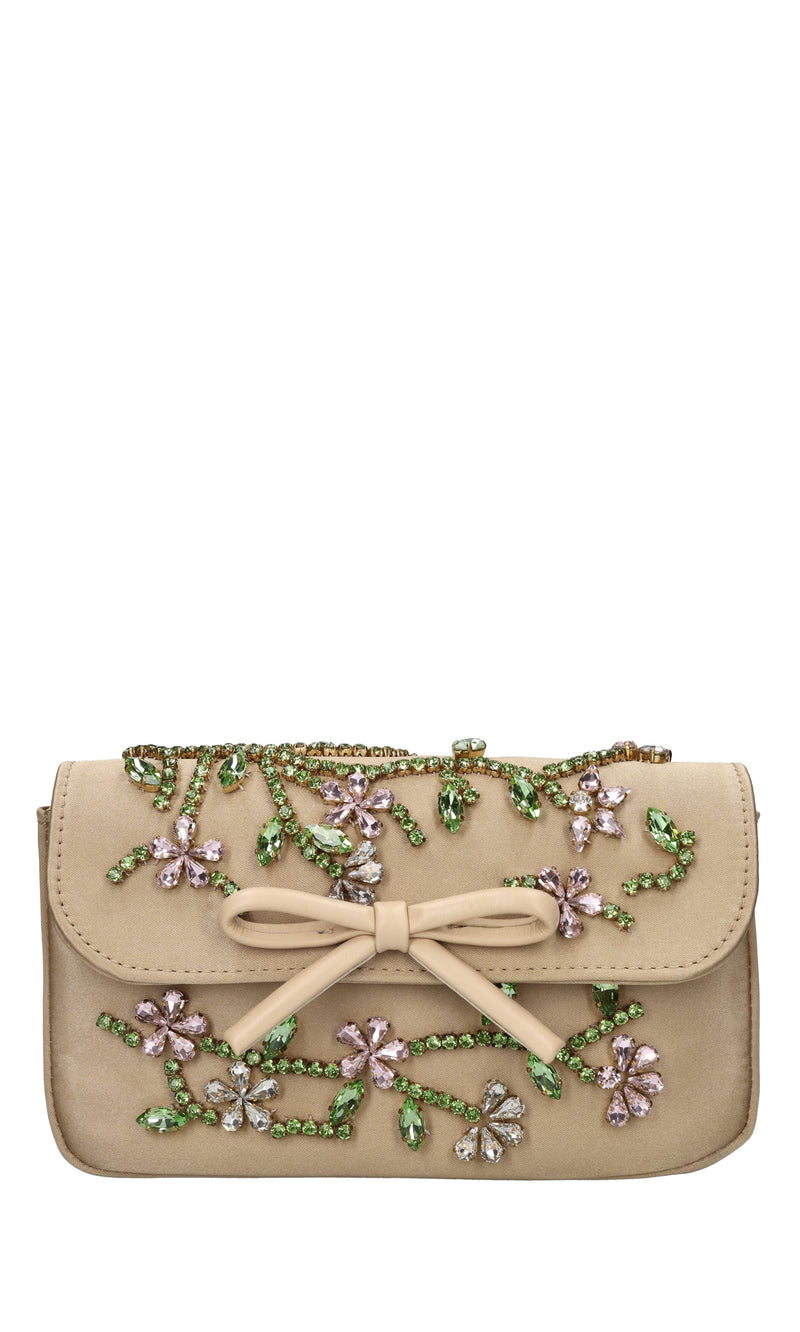 Borsa in raso e strass 