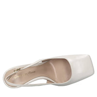 Décolleté slingback in pelle 