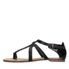 GREYMER Leather and Patent Leather Sandals