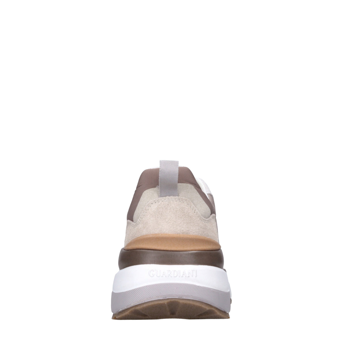 Sneakers in pelle e tessuto 