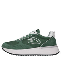 Sneakers in camoscio e tessuto 