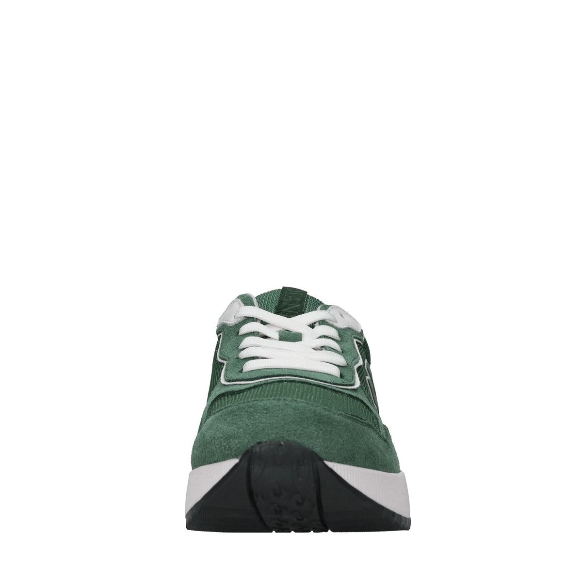 Sneakers in camoscio e tessuto 