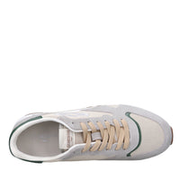 Sneakers in camoscio e tessuto 