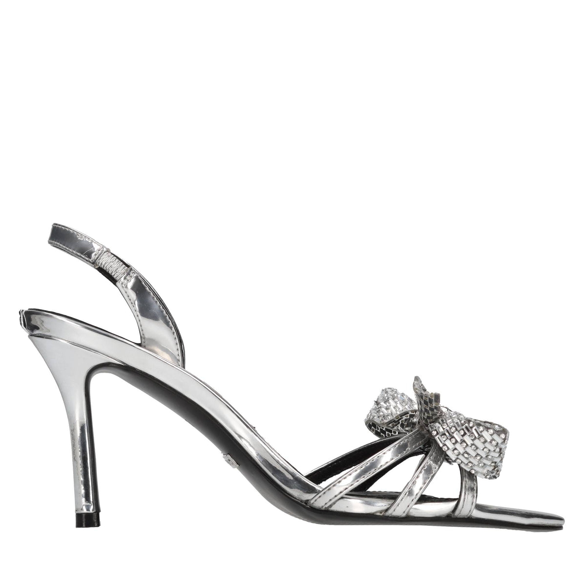 Sandali in ecopelle e strass 