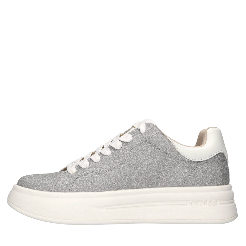 Sneakers in pelle e microglitter 