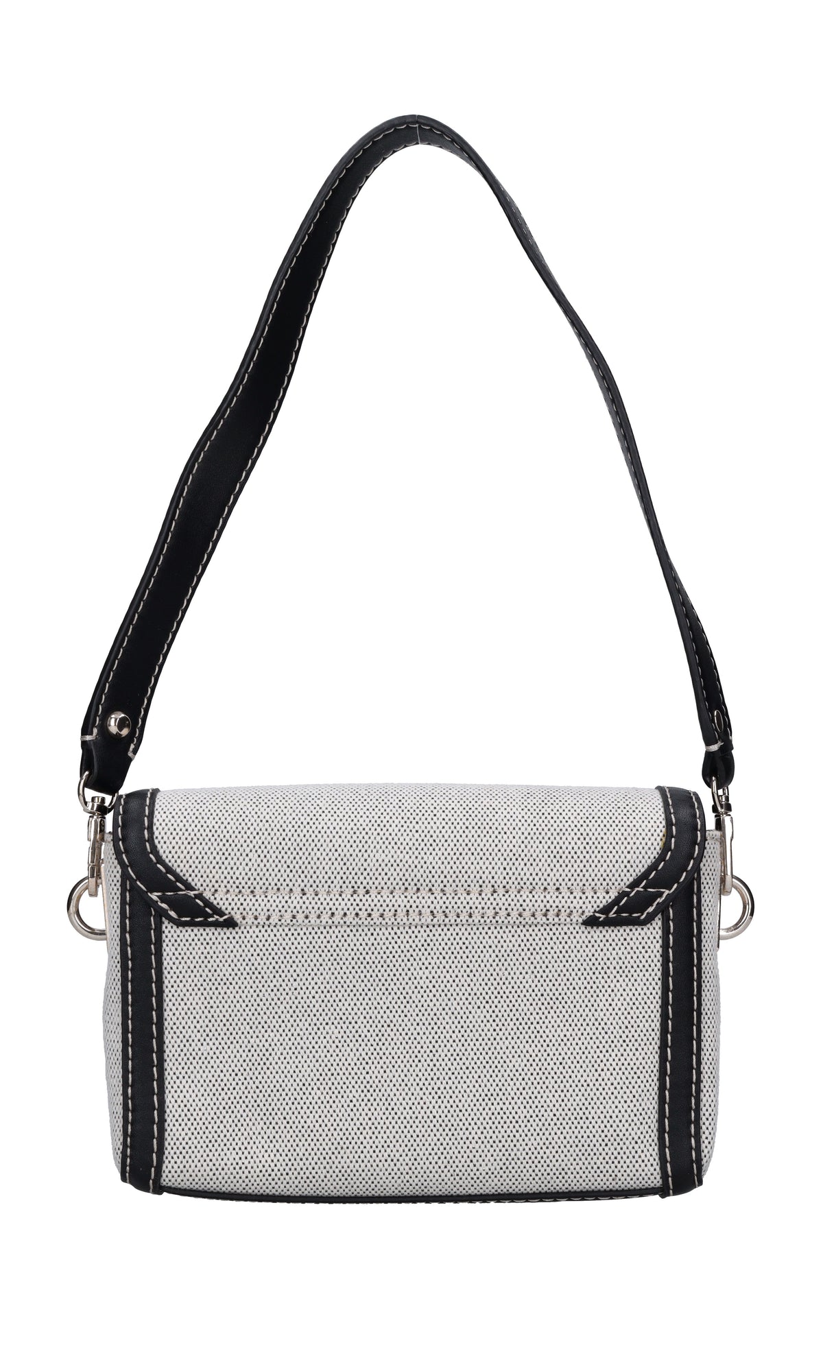 Borsa in tessuto ed ecopelle 
