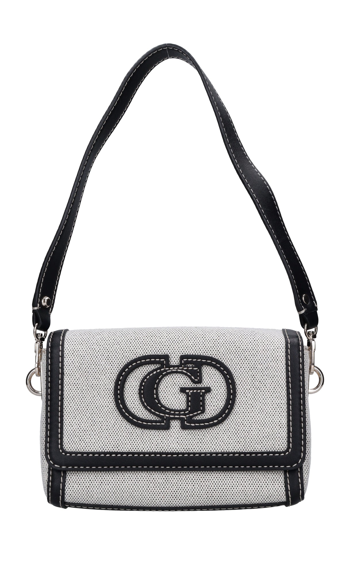Borsa in tessuto ed ecopelle 