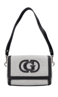 Borsa in tessuto ed ecopelle 