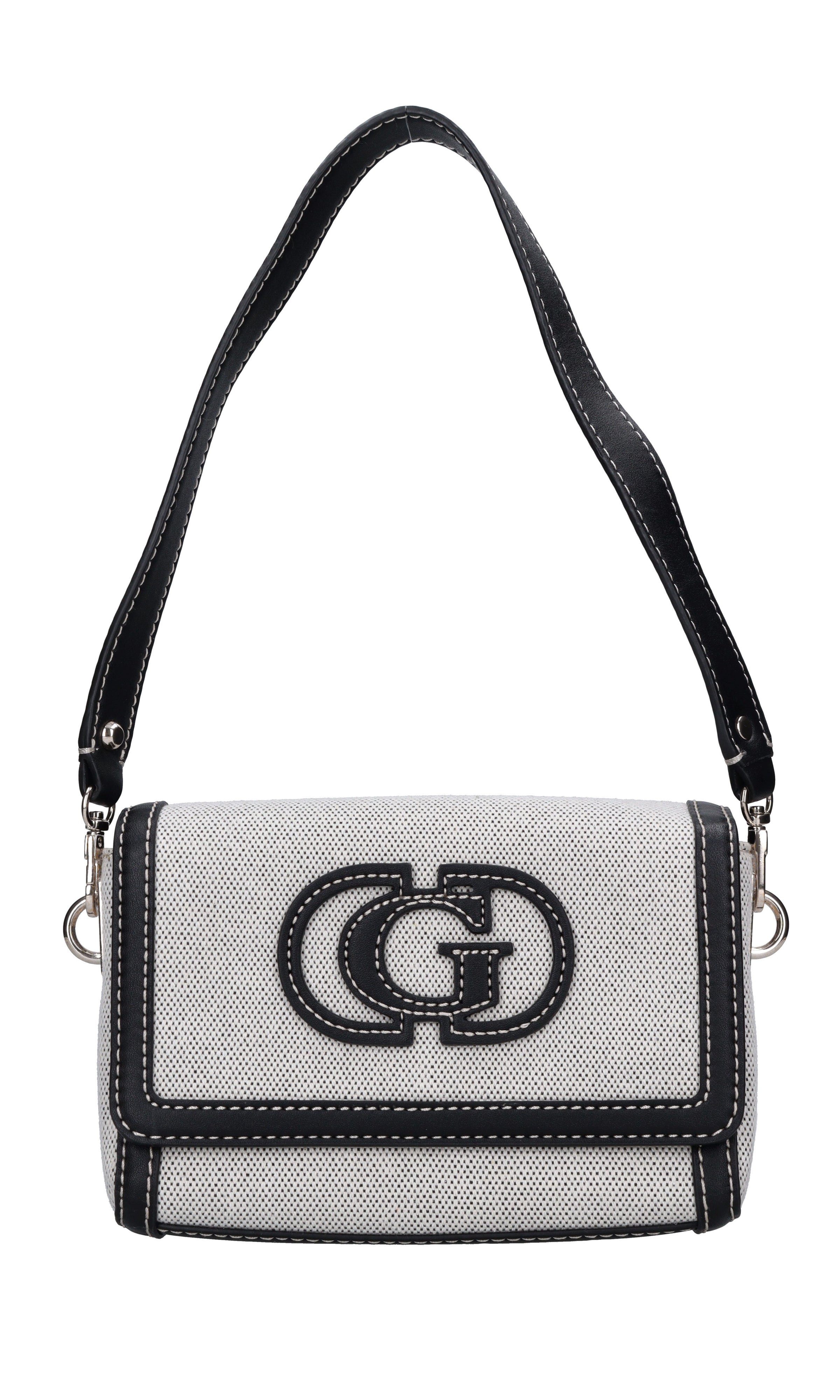 Borsa in tessuto ed ecopelle 