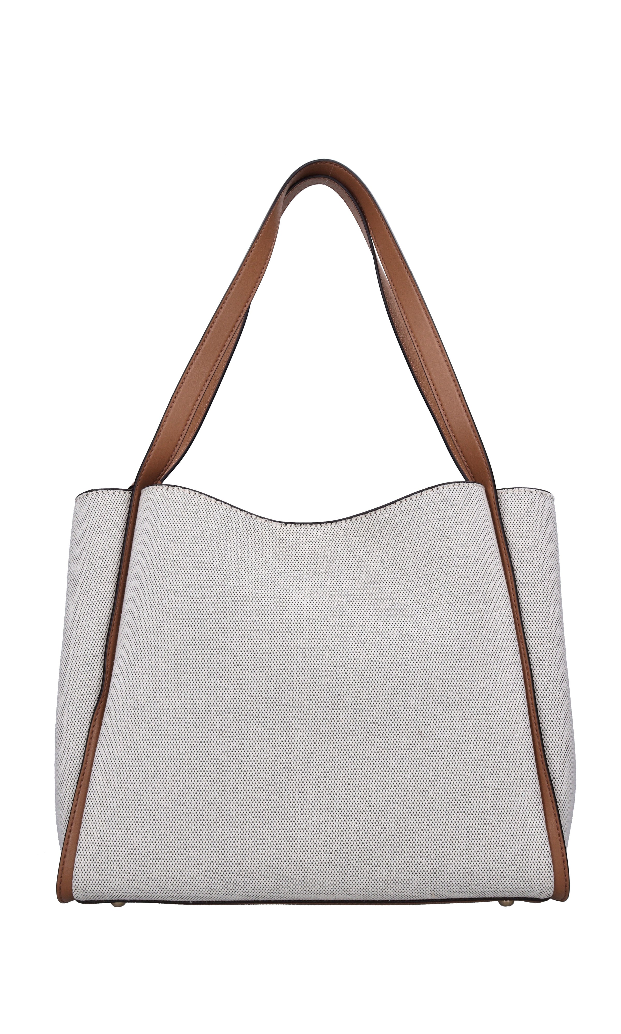 Borsa in ecopelle e tessuto 