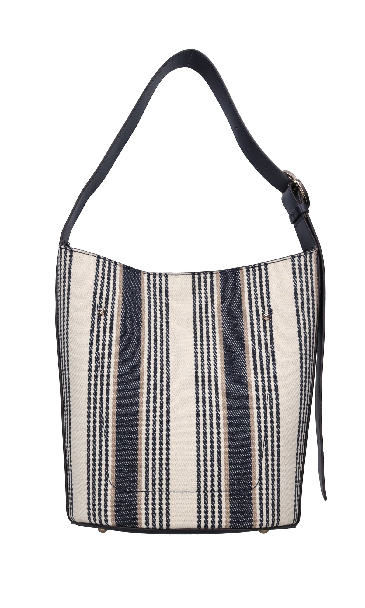 Borsa in ecopelle e tessuto 
