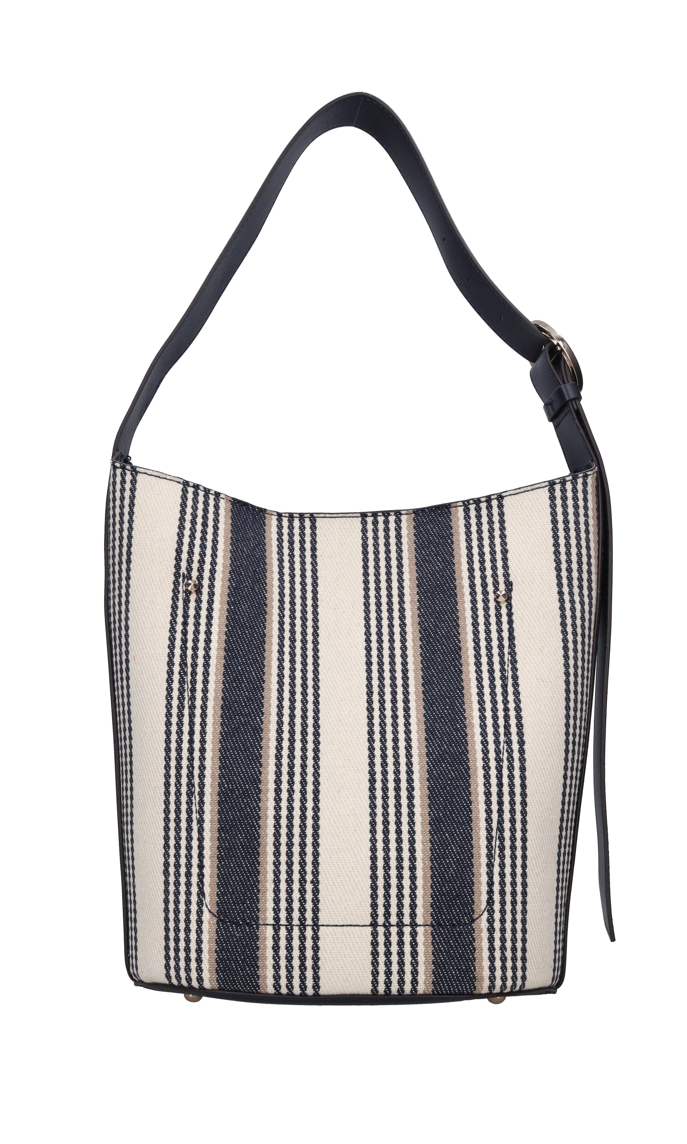 Borsa in ecopelle e tessuto 