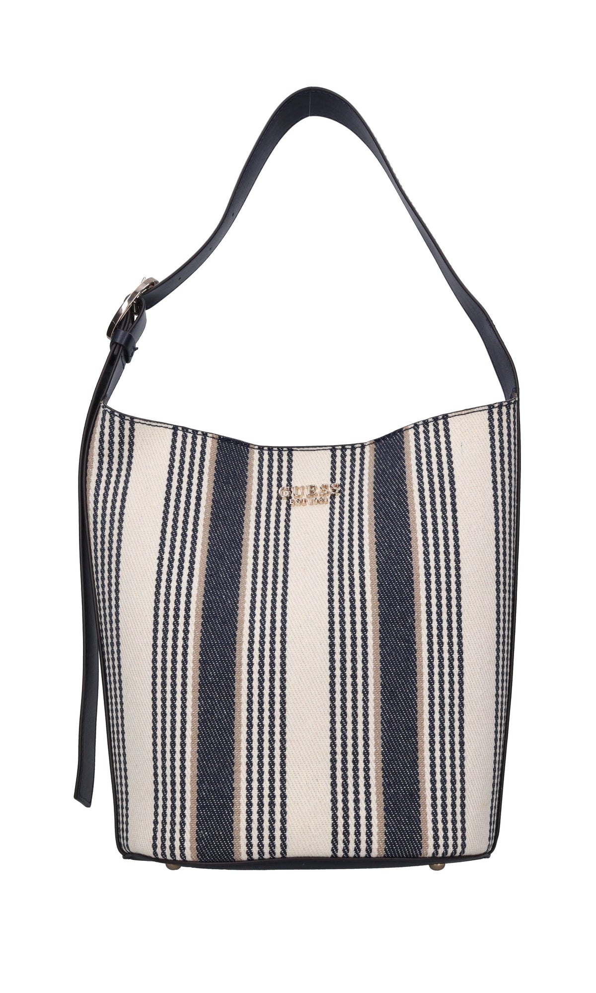 Borsa in ecopelle e tessuto 