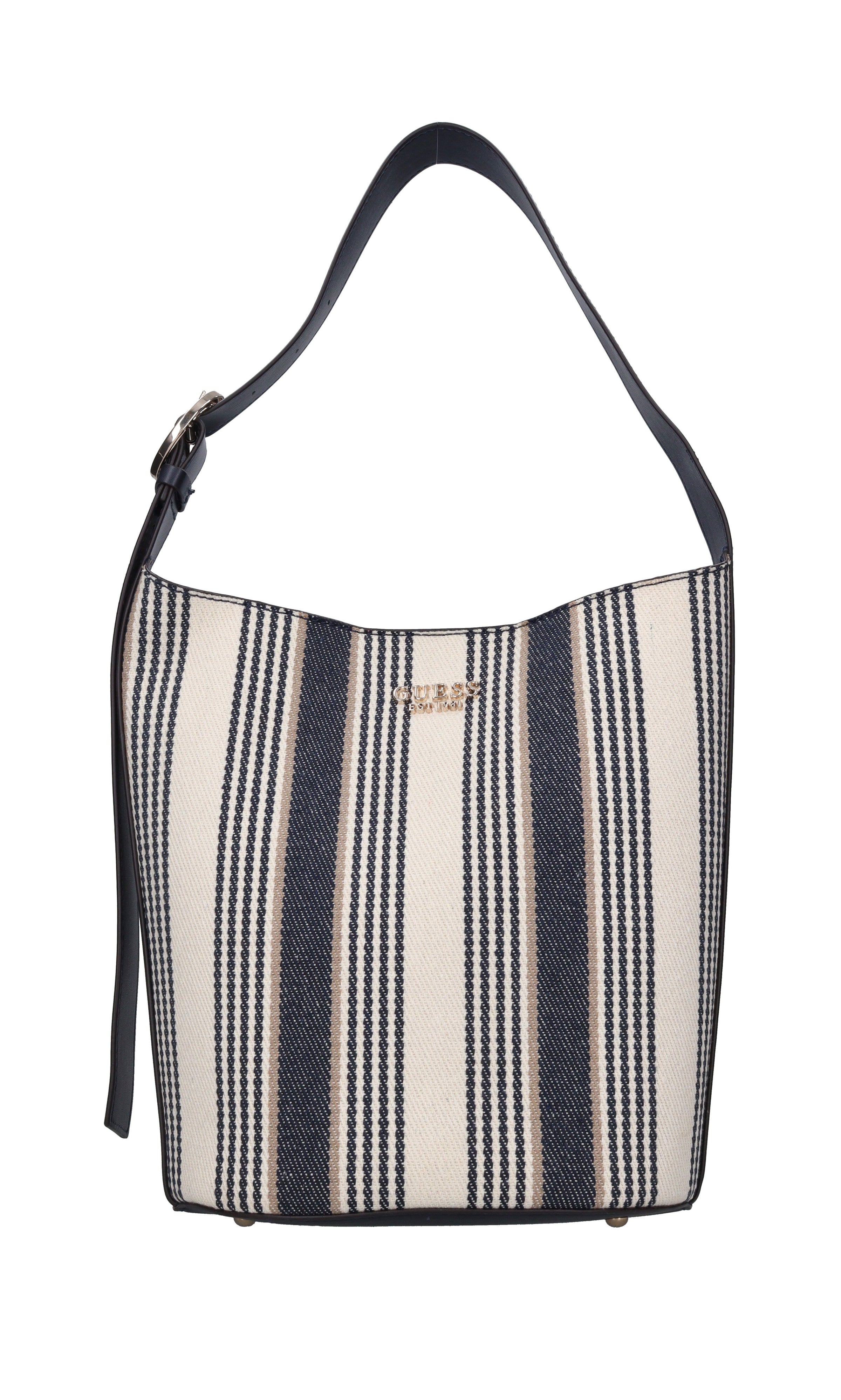 Borsa in ecopelle e tessuto 