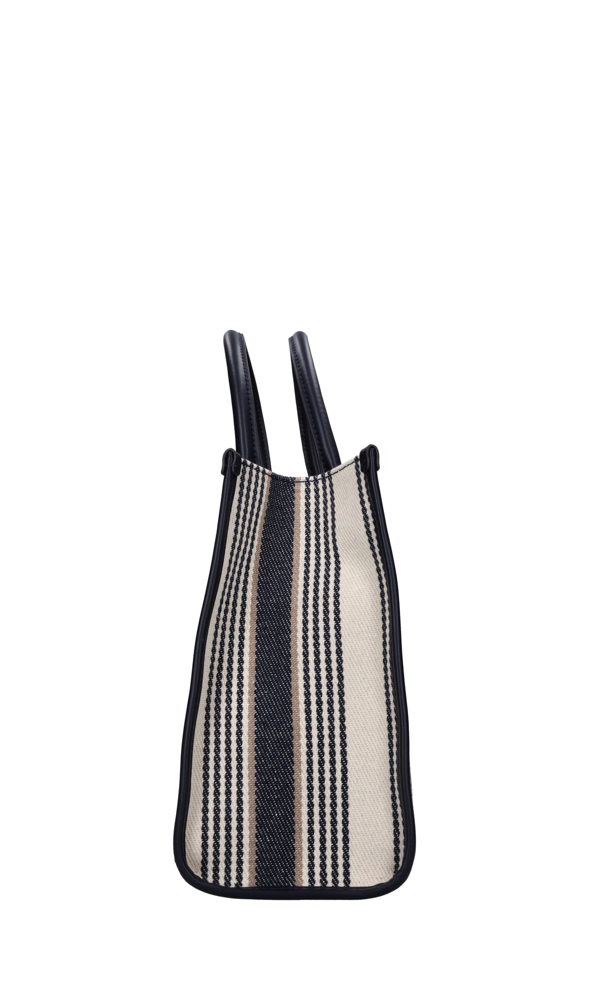 Borsa in ecopelle e tessuto 