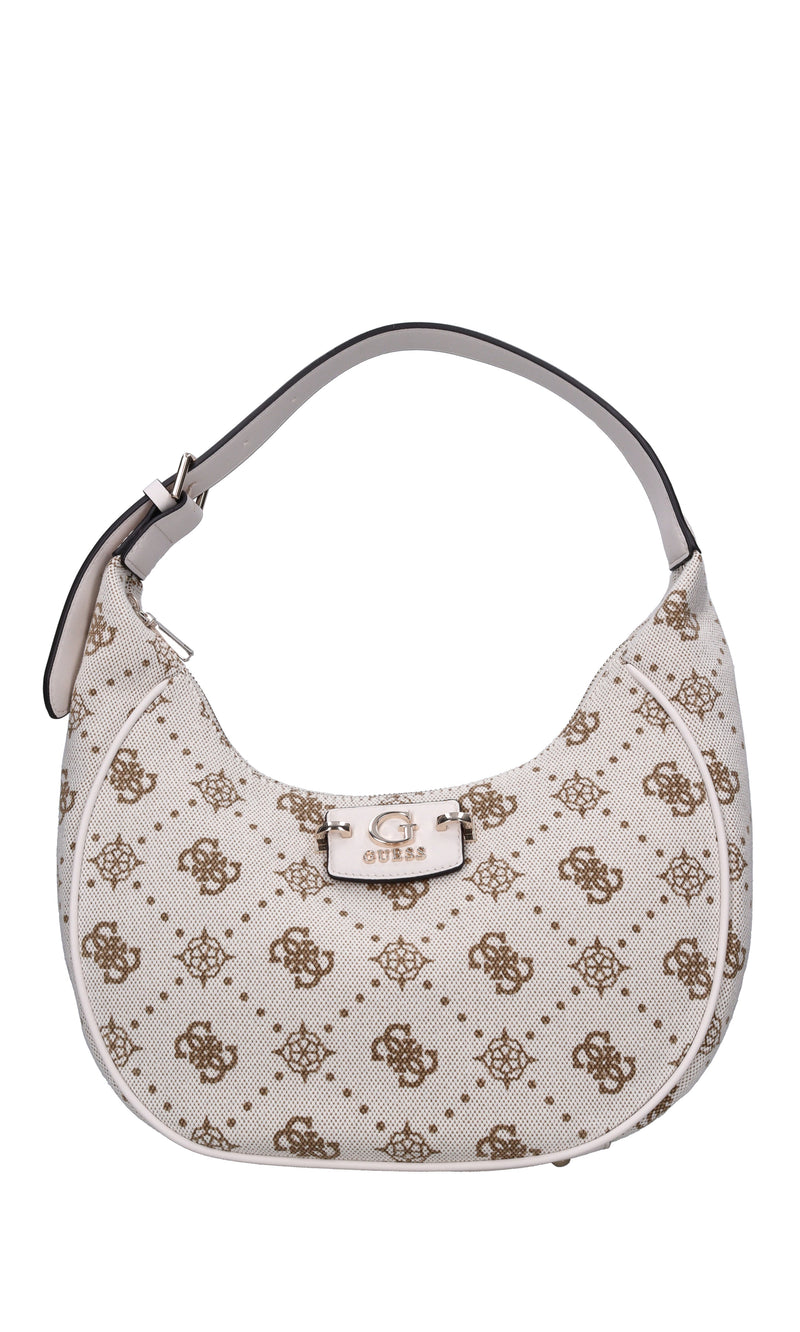 Borsa in ecopelle e tessuto 