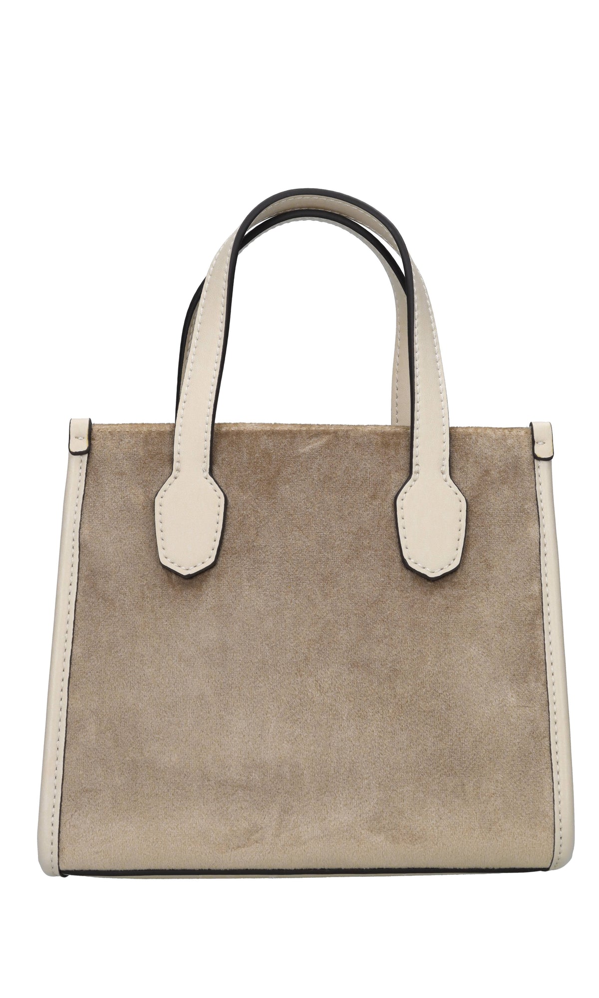 Borsa in velluto ed ecopelle 