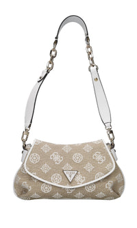 Borsa Beyza in ecopelle e tessuto 