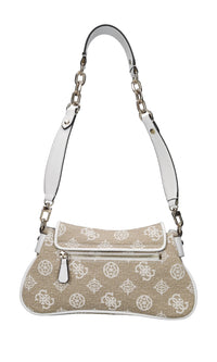 Borsa Beyza in ecopelle e tessuto 