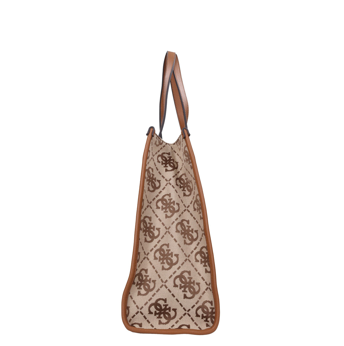 Borsa in ecopelle e tessuto 