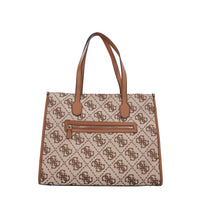 Borsa in ecopelle e tessuto 