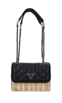 Borsa in ecopelle e midollino 
