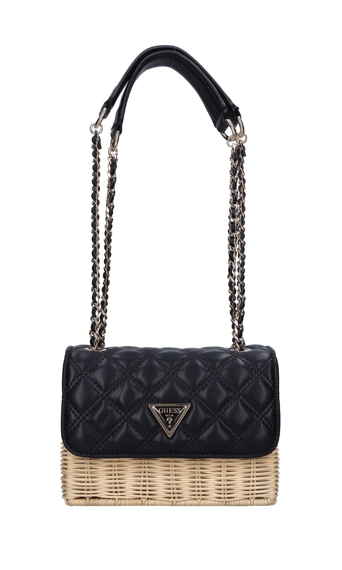 Borsa in ecopelle e midollino 