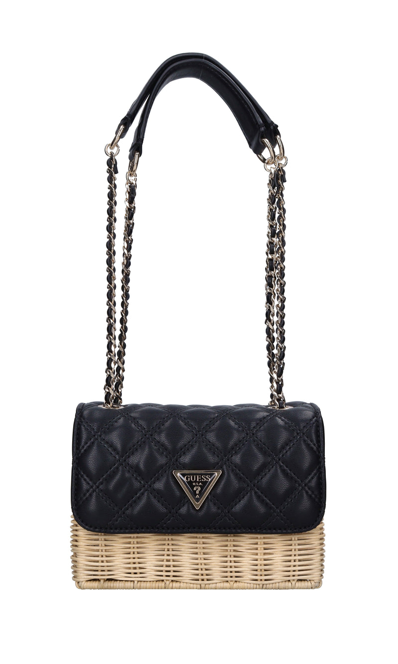 Borsa in ecopelle e midollino 