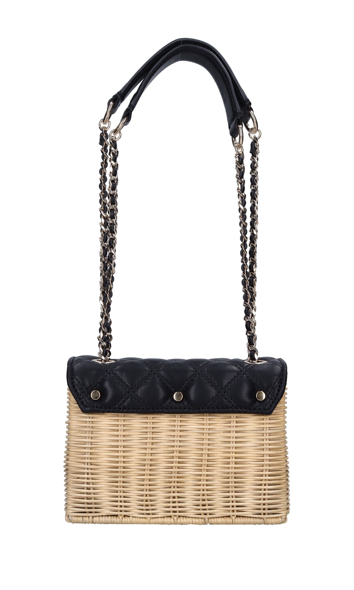 Borsa in ecopelle e midollino 