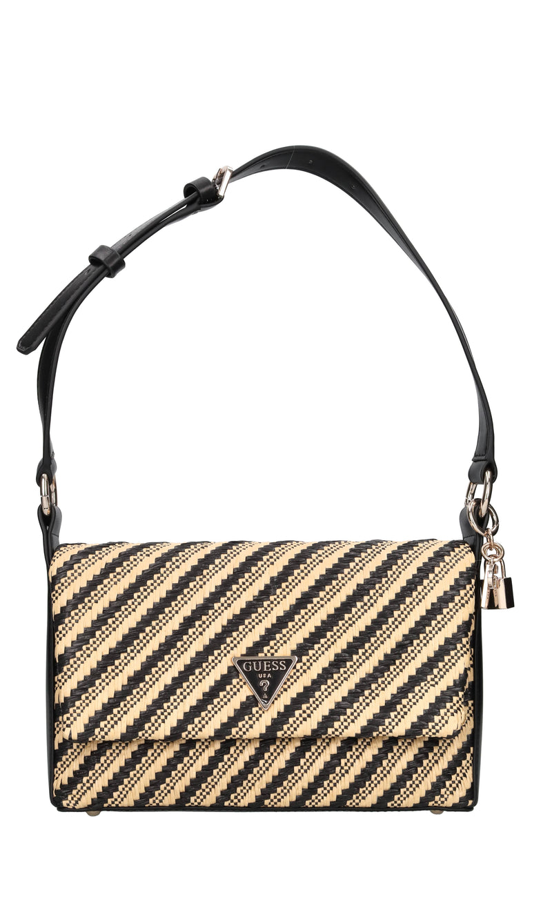 Borsa in ecopelle e rafia 