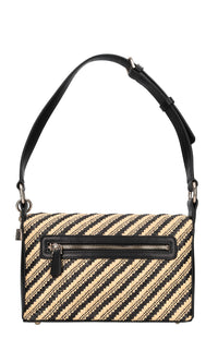 Borsa in ecopelle e rafia 